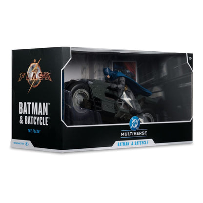 The Flash DC Multiverse véhicule Batcycle with Batman - Toys Legacy Collection