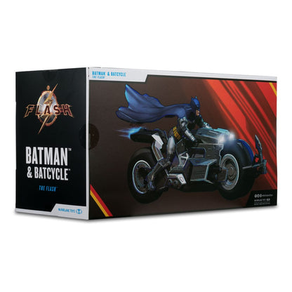 The Flash DC Multiverse véhicule Batcycle with Batman - Toys Legacy Collection