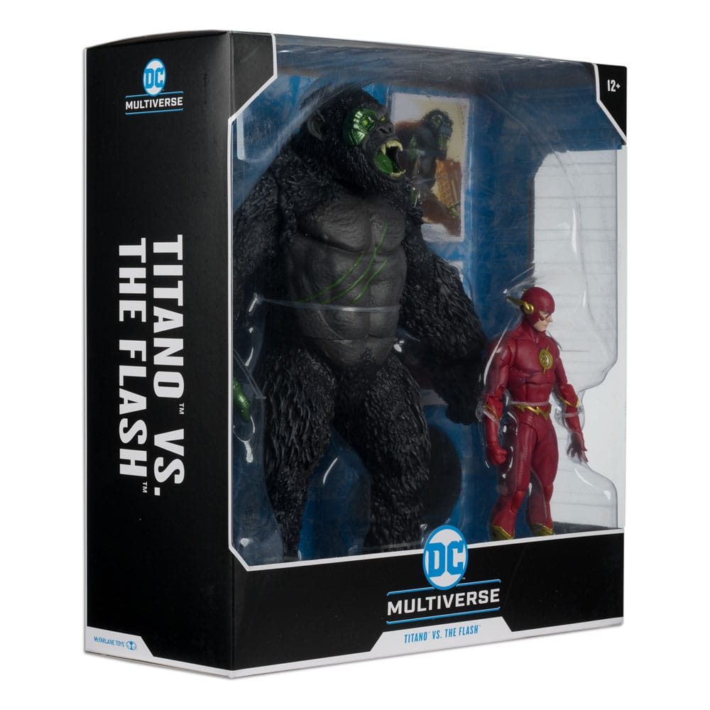 DC Multiverse pack 2 figurines Flash vs. Titano 18 cm