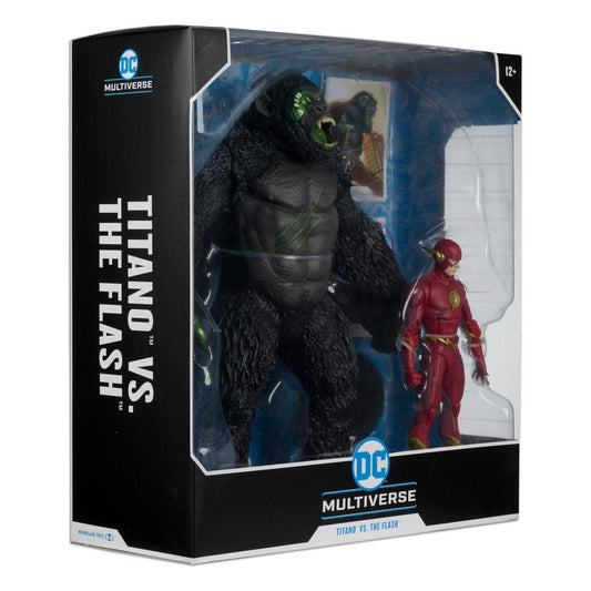 DC Multiverse pack 2 figurines Flash vs. Titano 18 cm