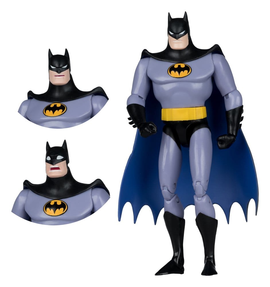Figurine McFarlane Toys DC Multiverse Batman Édition Sky Dive, personnage en tenue de Batman prêt pour le saut.