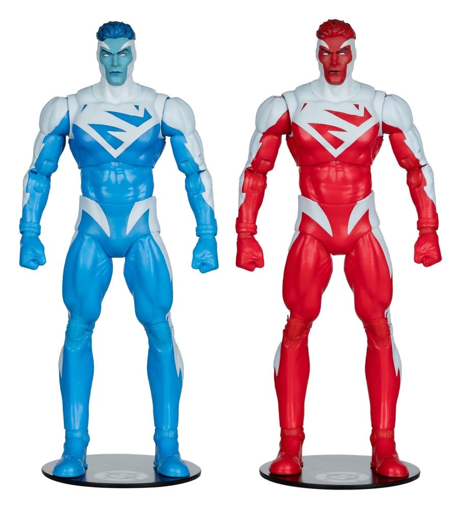 DC Multiverse – Superman Blue vs. Superman Red – Gold Label – 18 cm