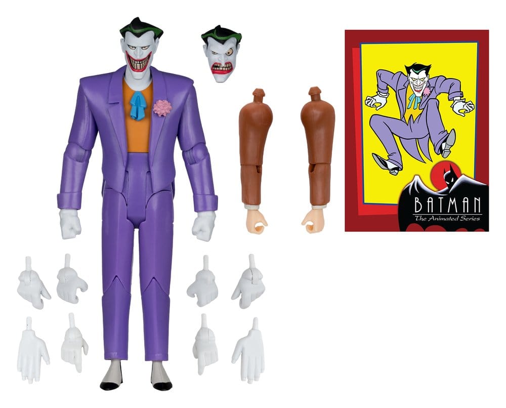 Figurine Batman : The Animated Series Le Joker par McFarlane Toys, figurine détaillée du personnage de la série animée Batman.