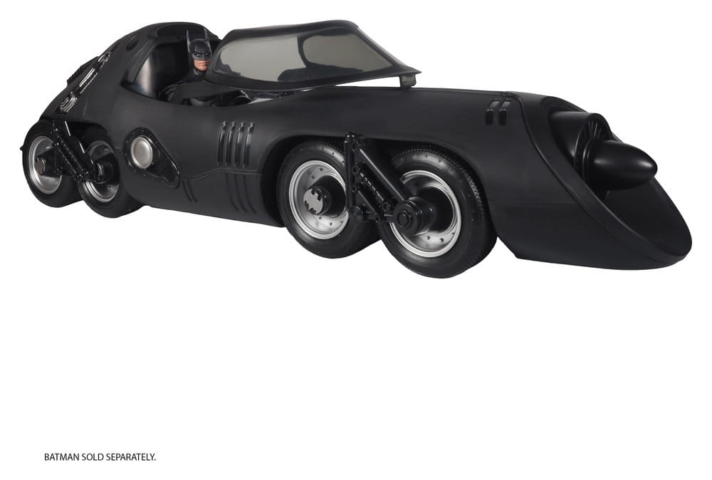 Figurine Batmissile du véhicule théâtral Batman Returns de McFarlane Toys, 54 cm, avec détails réalistes et design de Batman.