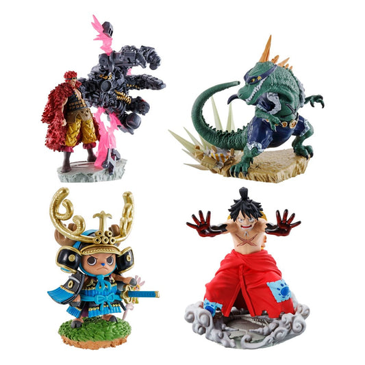 One Piece Petitrama set figurines PVC Logbox Re Birth Wanokuni Vol. 2 Set 9 cm - Toys Legacy Collection