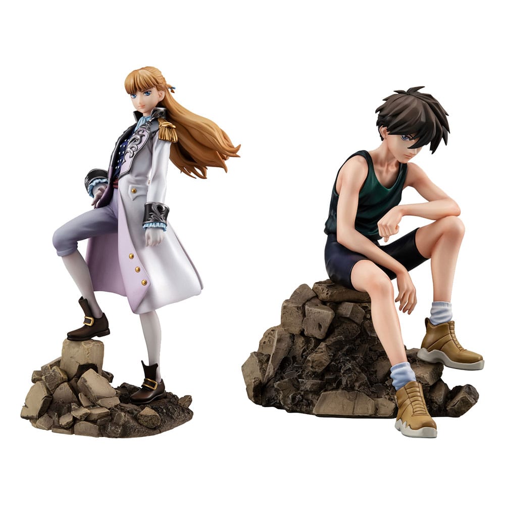 Mobile Suit Gundam Wing statuette  Heero Yuy & Relena Peacecraft Set 30th Anniversary