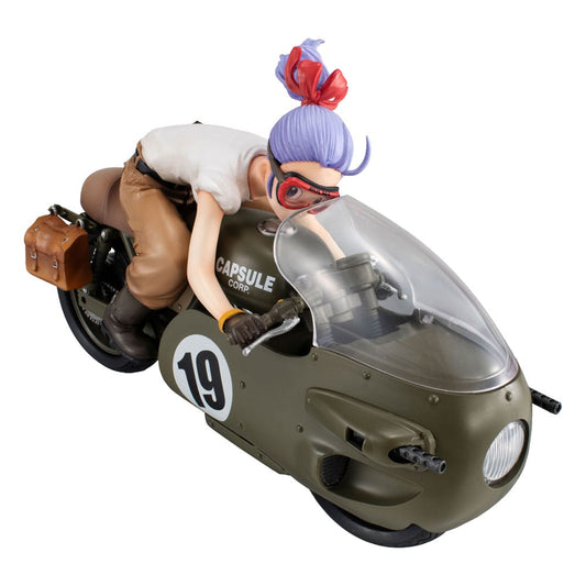 Figurine diorama PVC Bulma Dragonball Z Real McCoy Vol. 1, version limitée, 17 cm, par Megahouse, détail précis et coloré