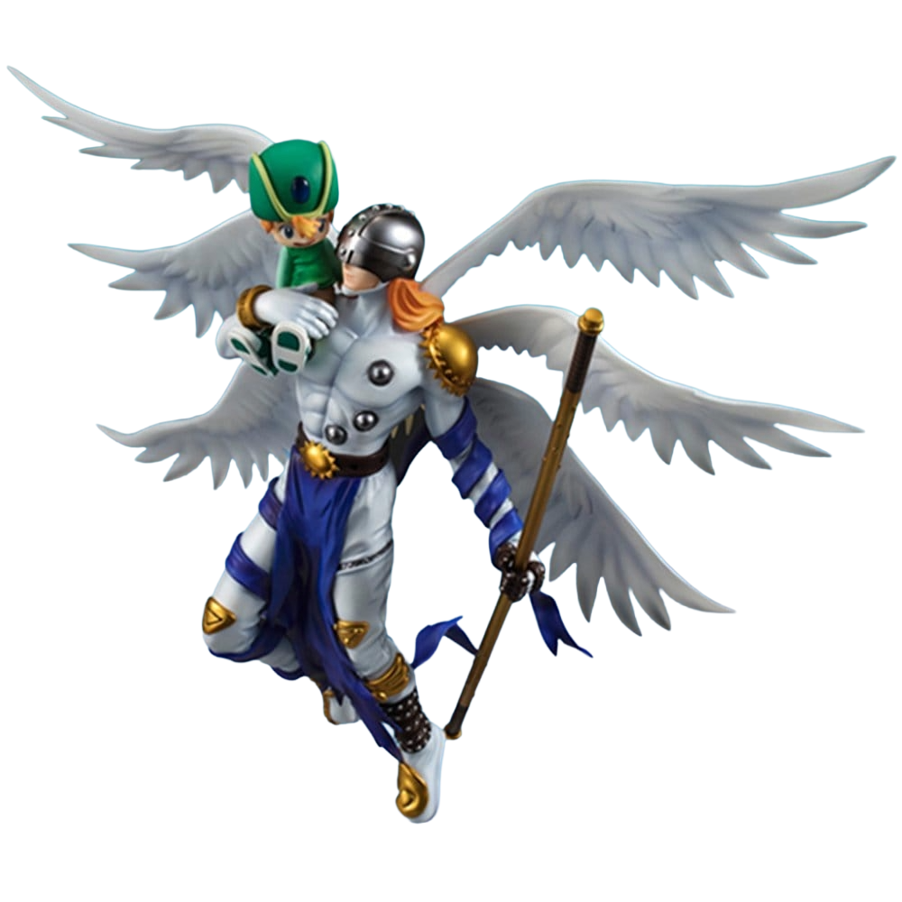Digimon Adventure G.E.M. Series figurine PVC Angemon & Takeru Takaishi 22 cm (Repeat) - Toys Legacy Collection