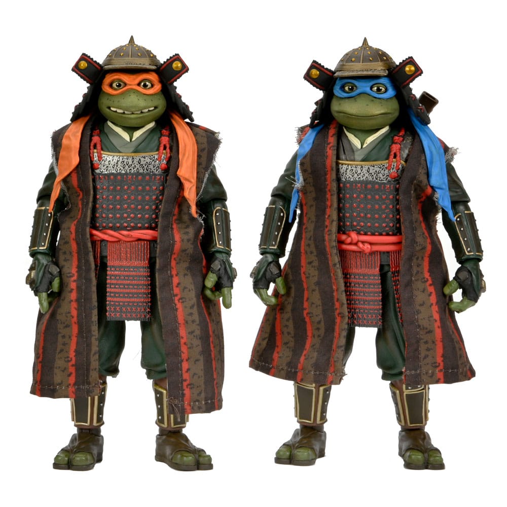 Tortues Ninja 3 2-Pack figurines Leonardo & Michelangelo 18 cm - Toys Legacy Collection