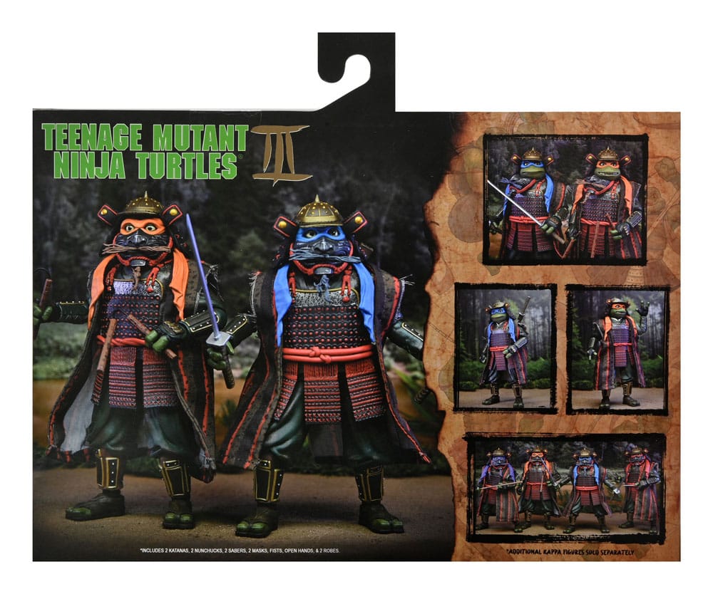 Tortues Ninja 3 2-Pack figurines Leonardo & Michelangelo 18 cm - Toys Legacy Collection