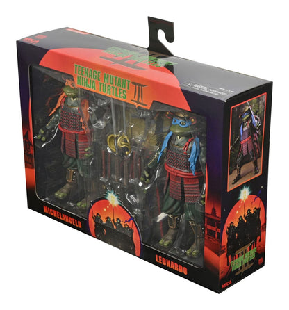 Tortues Ninja 3 2-Pack figurines Leonardo & Michelangelo 18 cm - Toys Legacy Collection
