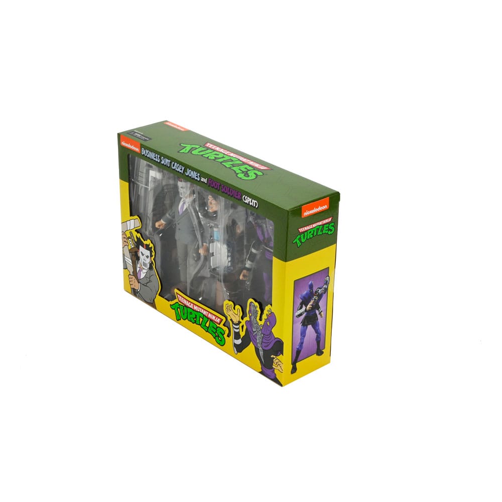 Tortues Ninja (Cartoon) pack 2 figurines Business Suit Casey Jones & Split Foot Soldier 18 cm