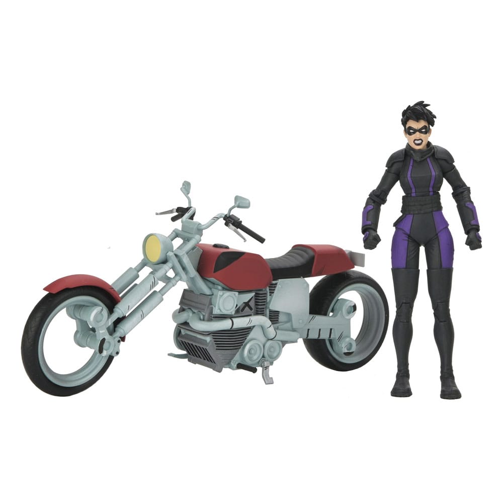 Tortues Ninja (The Last Ronin The Lost Years) figurine Casey Marie with Last Ronin Motorcycle 18 cm - Toys Legacy Collection