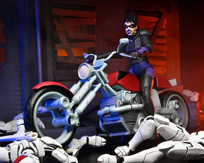Tortues Ninja (The Last Ronin The Lost Years) figurine Casey Marie with Last Ronin Motorcycle 18 cm - Toys Legacy Collection