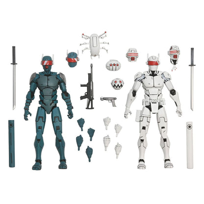 Tortues Ninja (The Last Ronin) pack 2 figurines Synja Robots 18 cm