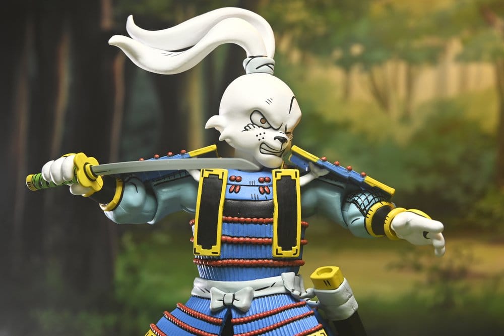 Figurine NECA TMNT x Usagi Yojimbo Ultimate Usagi Yojimbo version comics, 18 cm, personnage de samouraï japonais.