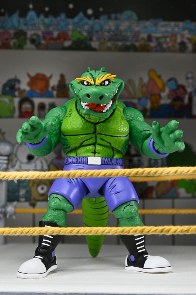 Tortues Ninja (Archie Comics) figurine Stump Wrestling Leatherhead 18 cm - Toys Legacy Collection