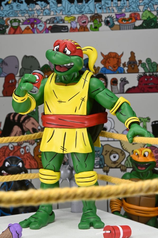 Tortues Ninja (Archie Comics) figurines Pack de 4 Stump Wrestling Turtles 18 cm - Toys Legacy Collection