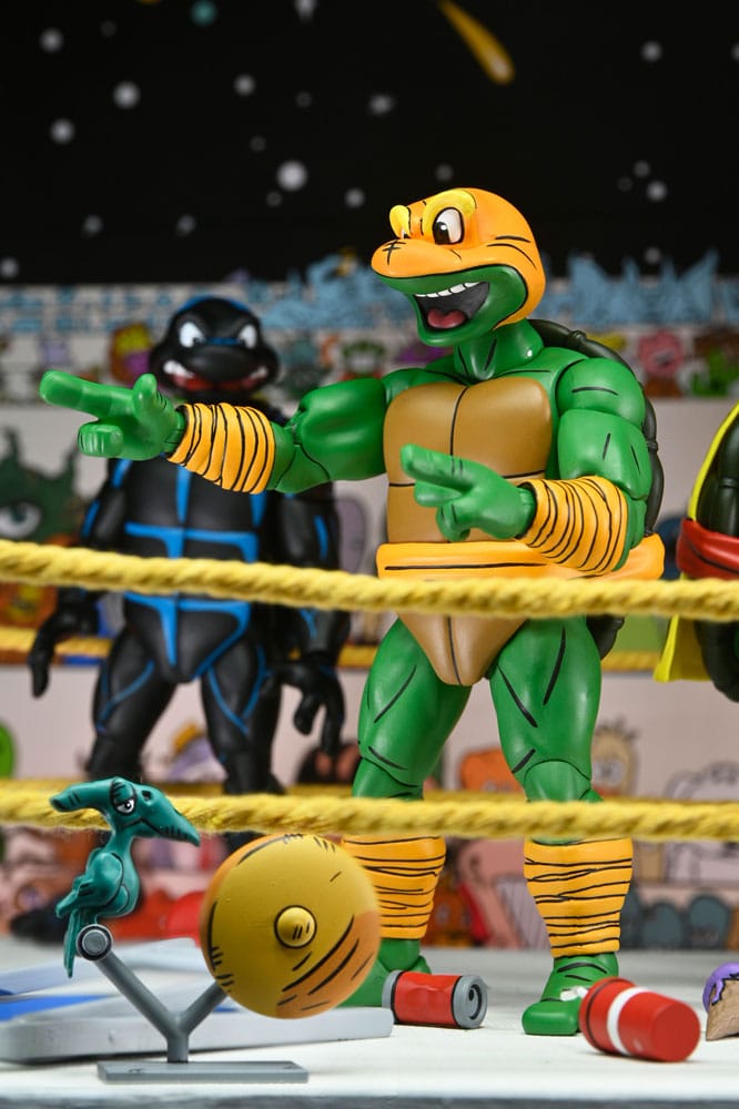 Tortues Ninja (Archie Comics) figurines Pack de 4 Stump Wrestling Turtles 18 cm - Toys Legacy Collection