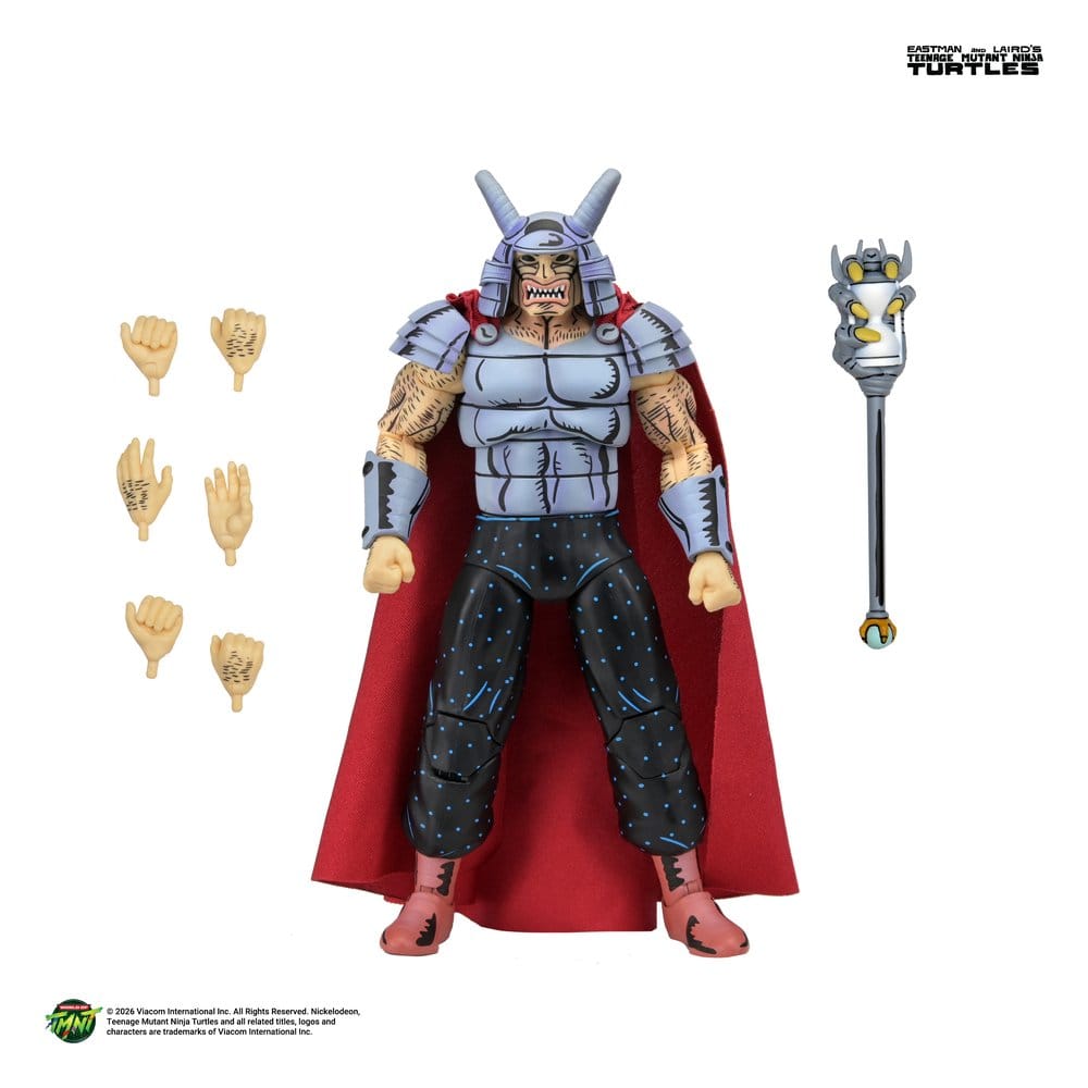 Figurine Neca de Savanti Romero, le Warlord des Tortues Ninja, 18 cm, figurine de collection Teenage Mutant Ninja Turtles Mirage Comics