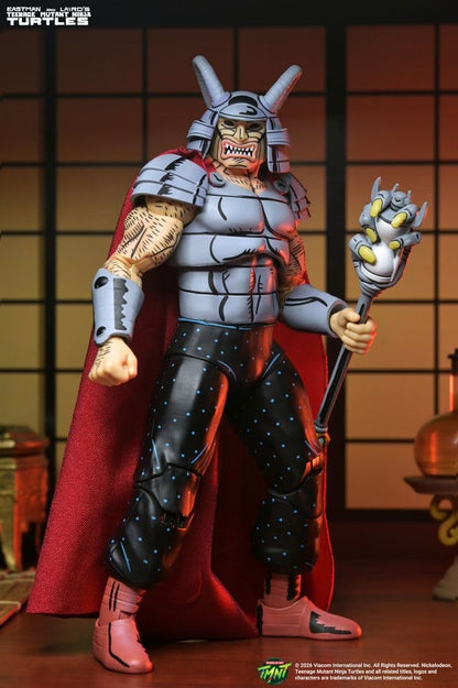 figurine Neca Savanti Romero de Tortues Ninja Teenage Mutant Ninja Turtles Mirage Comics, 18 cm, détail et posture.
