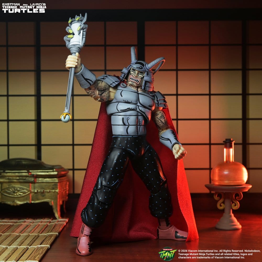 Figurine Neca de Savanti Romero Warlord des Tortues Ninja adolescentes Mirage Comics, 18 cm, personnage détaillé.