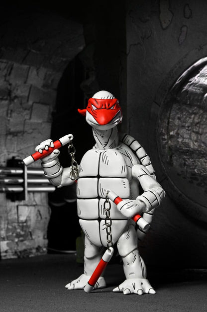 Tortues Ninja (Mirage Comics) pack 2 figurines Black and White First Turtles 18 cm - Toys Legacy Collection