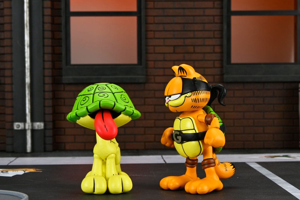 Teenage Mutant Ninja Turtles (Archie Comics) x Garfield 2 pack figurine Ultimate Garfello & Odie 10 cm - Toys Legacy Collection