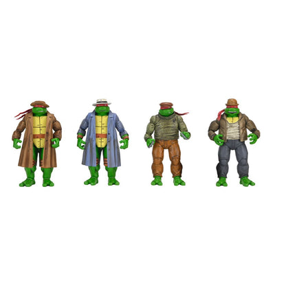 Tortues Ninja Pack de 4 figurines Gangster Turtles 18 cm - Toys Legacy Collection