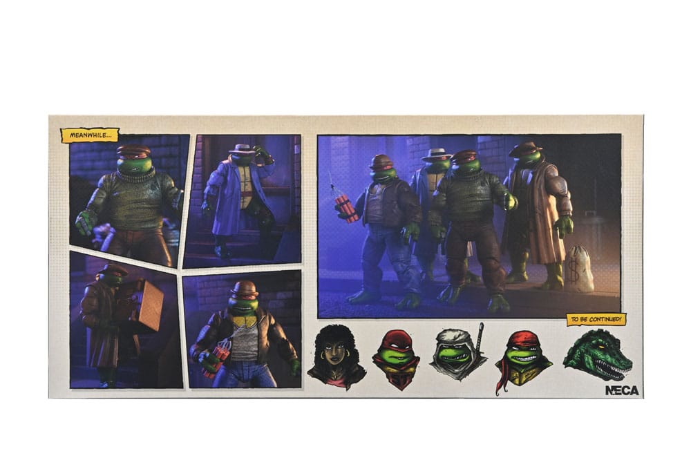 Tortues Ninja Pack de 4 figurines Gangster Turtles 18 cm - Toys Legacy Collection