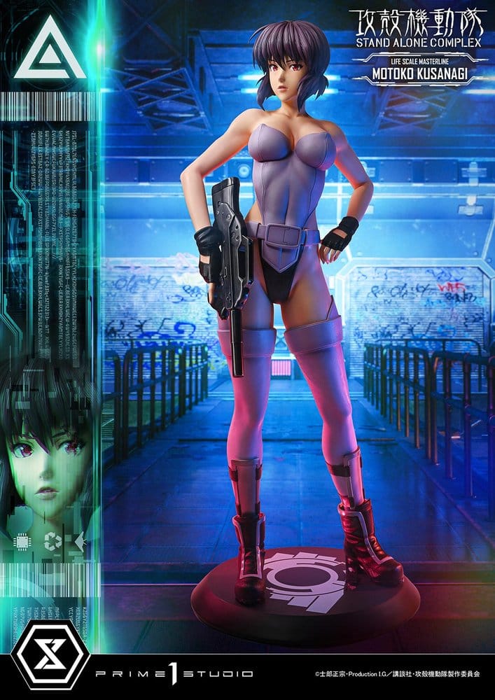 Statue de Motoko Kusanagi de Ghost in the Shell: S.A.C., figure en taille réelle 1/1, haute qualité de Prime 1 Studio.