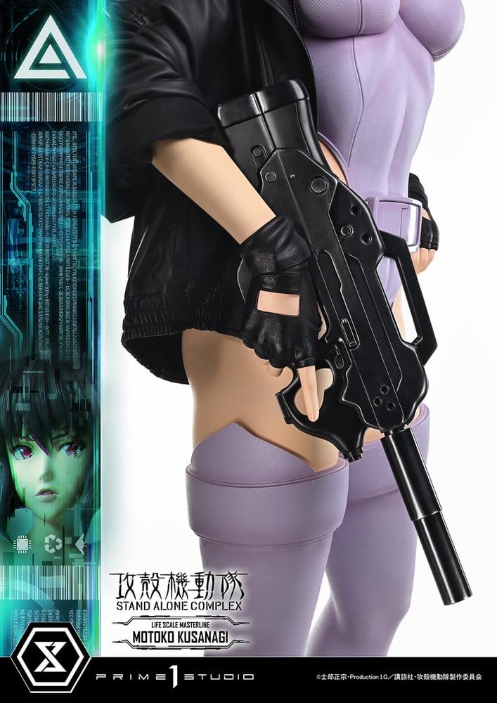 Statue en résine de Motoko Kusanagi Ghost in the Shell: S.A.C., 174 cm, de Prime 1 Studio, figurine à l'échelle 1/1.