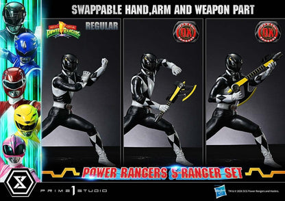 Statuettes Prime 1 Studio Power Rangers Deluxe, ensemble de 5 figurines de 62 cm en version Premium Masterline.