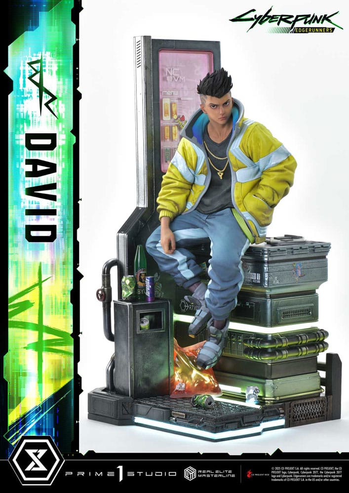 Cyberpunk: Edgerunners statuette Real Elite Masterline Series 1/4 David 58 cm - Toys Legacy Collection