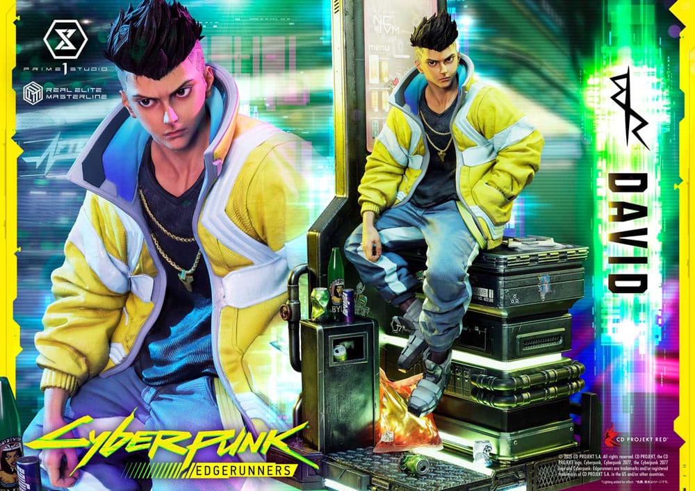Cyberpunk: Edgerunners statuette Real Elite Masterline Series 1/4 David 58 cm - Toys Legacy Collection