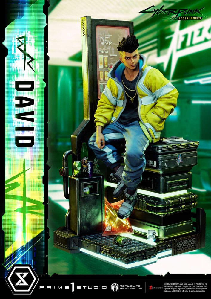Cyberpunk: Edgerunners statuette Real Elite Masterline Series 1/4 David 58 cm - Toys Legacy Collection