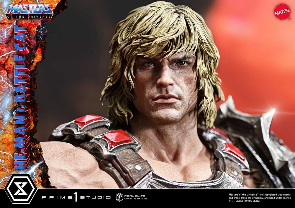 Masters of the Universe statuette Real Elite Masterline Series 1/4 He-Man & Battle Cat 86 cm - Toys Legacy Collection