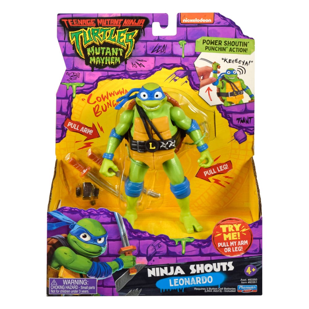 Ninja Turtles: Teenage Years Leonardo Figurines Ninja Shouts 15 cm