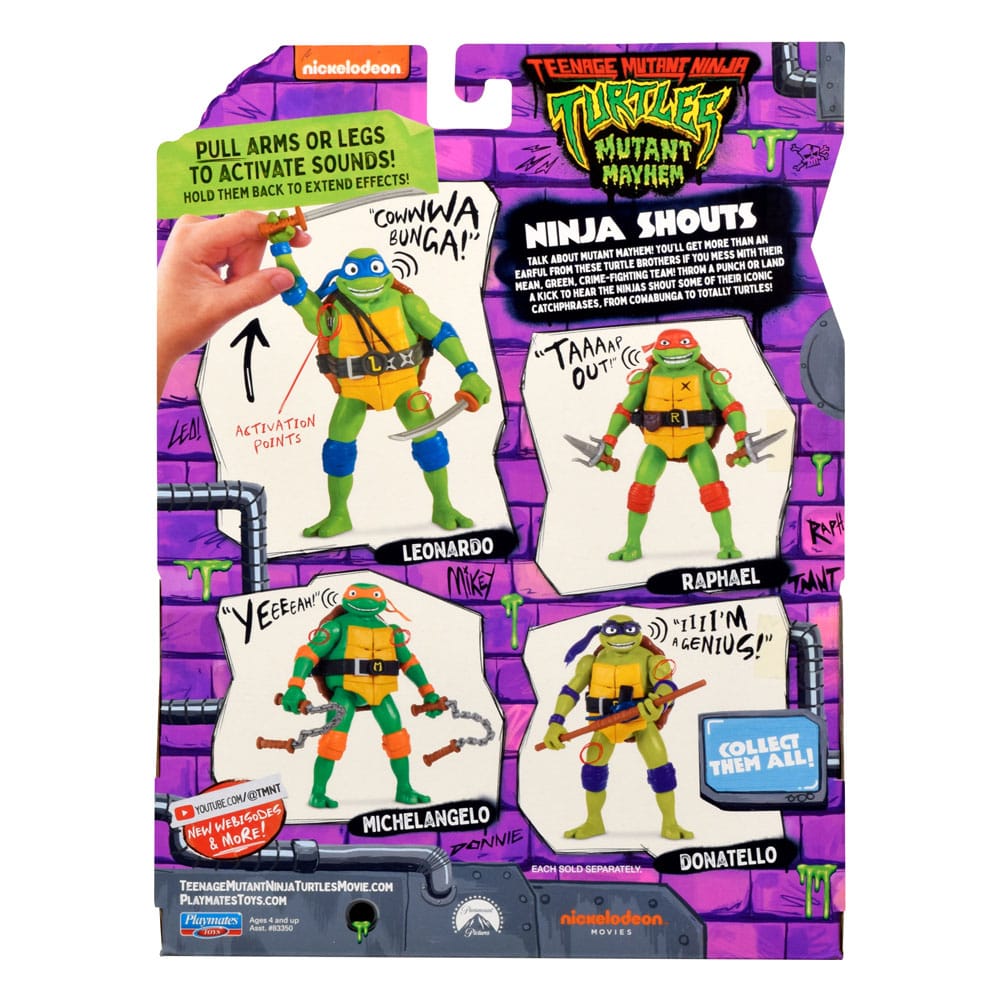 Ninja Turtles: Teenage Years Leonardo Figurines Ninja Shouts 15 cm