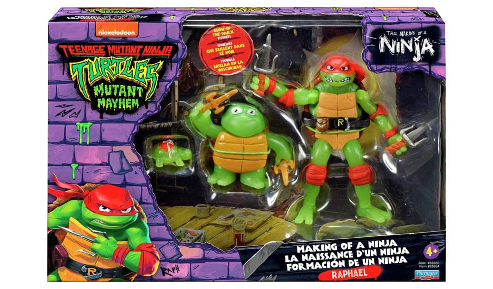 Ninja Turtles : Teenage Years pack 3 figurines Raphael Evolution 10 cm - Toys Legacy Collection