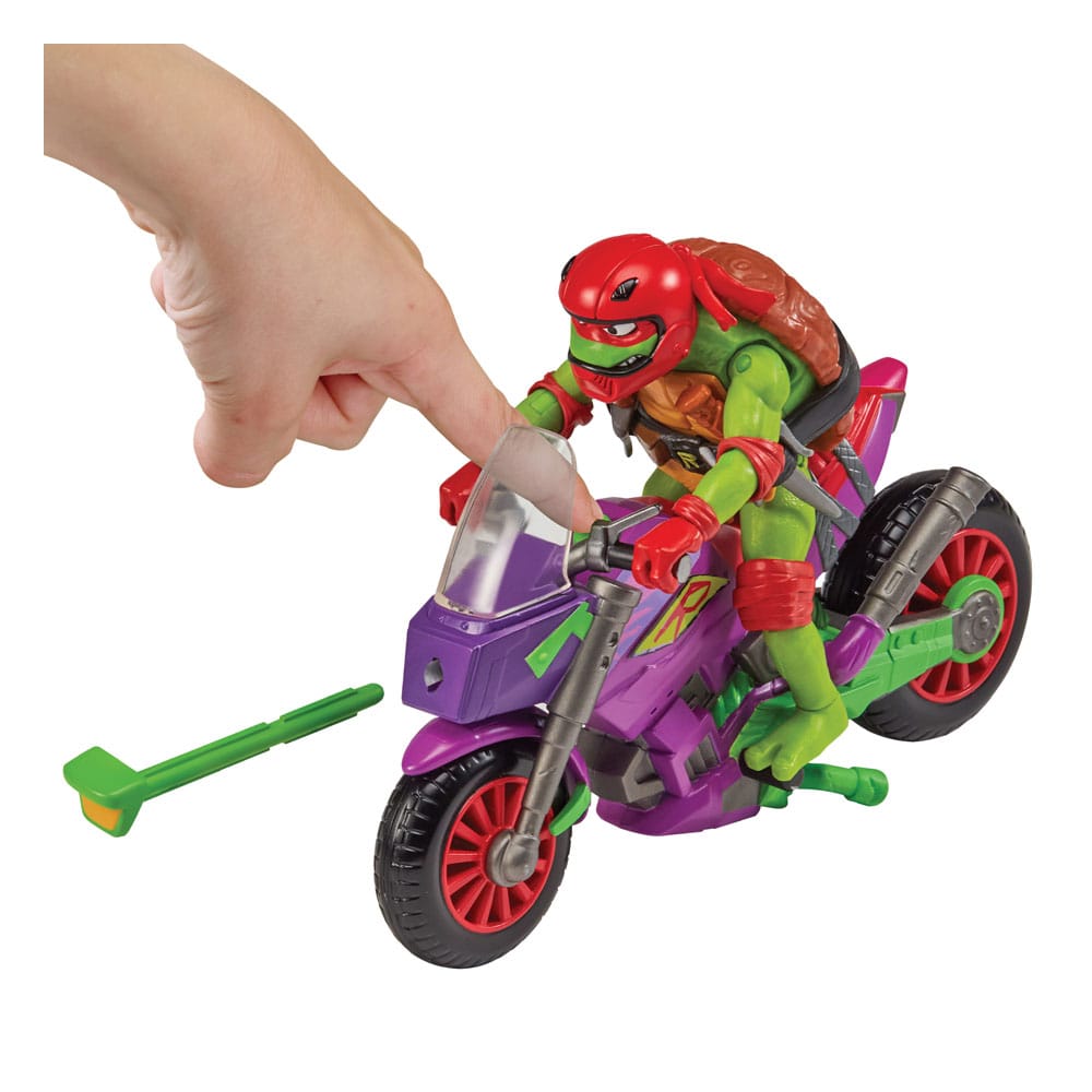 Tales of the Teenage Mutant Ninja Turtles : Figurine avec véhicule Raphael & Purple Dragon 12 cm - Toys Legacy Collection
