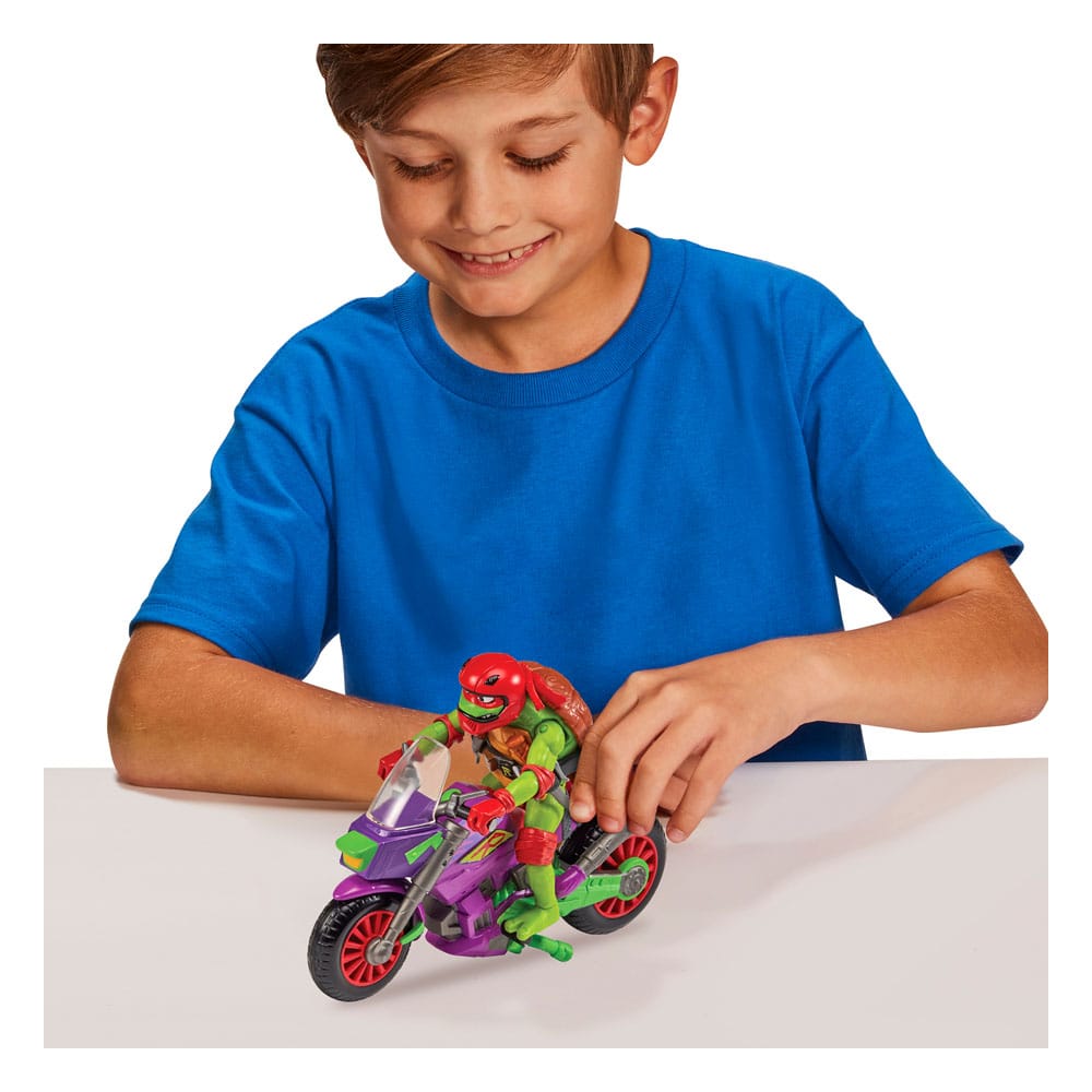 Tales of the Teenage Mutant Ninja Turtles : Figurine avec véhicule Raphael & Purple Dragon 12 cm - Toys Legacy Collection