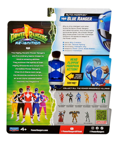 Flippin'morphin Blue Ranger figure
