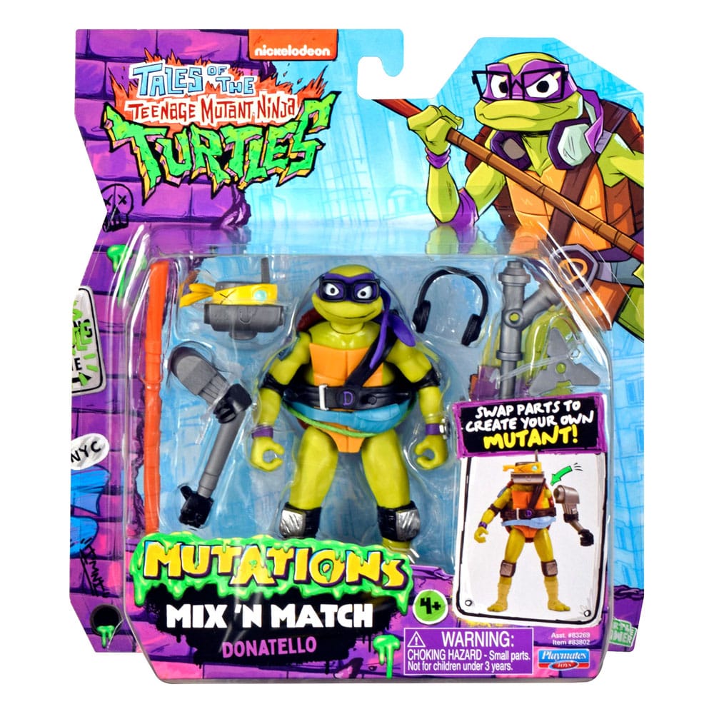 Tales of the Teenage Mutant Ninja Turtles : Figurine Mix 'n Match Donatello 12 cm - Toys Legacy Collection