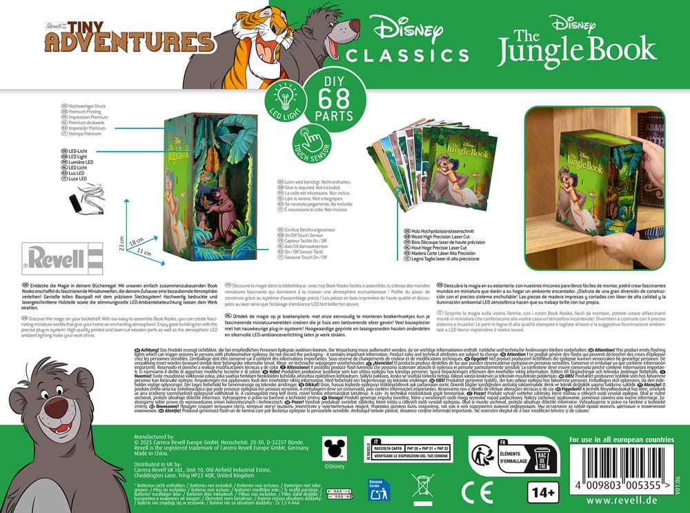 Disney maquette Book Nook Tiny Adventures Le Livre de la jungle 23 cm - Toys Legacy Collection