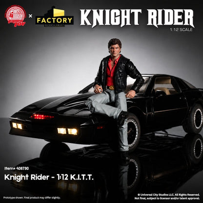 Knight Rider figurine 1/12 K.I.T.T. avec Michael Knight