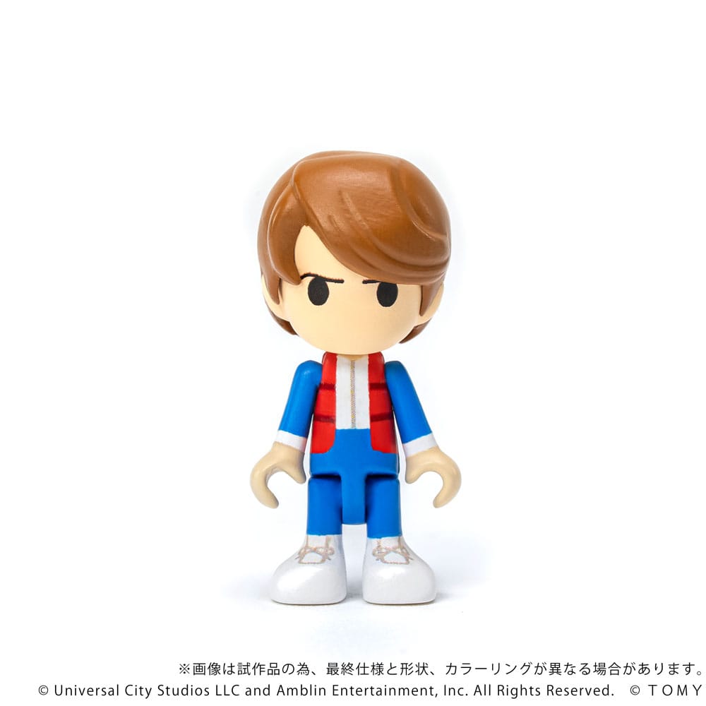 Retour vers le futur véhicule avec minifigurines Q-Village Time Machine 9 cm - Toys Legacy Collection