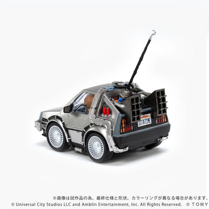 Retour vers le futur véhicule avec minifigurines Q-Village Time Machine 9 cm - Toys Legacy Collection