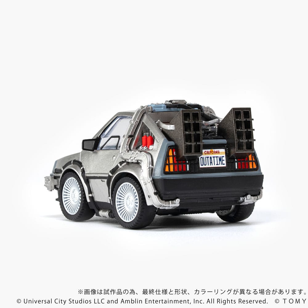 Retour vers le futur véhicule avec minifigurines Q-Village Time Machine 9 cm - Toys Legacy Collection