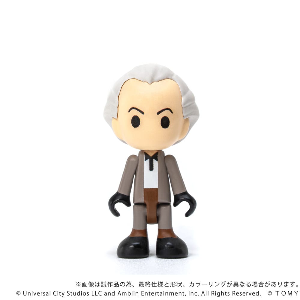 Retour vers le futur véhicule avec minifigurines Q-Village Time Machine 9 cm - Toys Legacy Collection